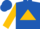 ROYAL BLUE, Gold Triangle, Gold sleeves