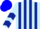Light blue, dark blue stripes, dark blue chevrons on sleeves, blue cap