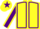 Yellow, Purple seams, Purple sleeves, Yellow seams, Yellow cap, Purple star