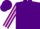Purple, Pink stripe on sleeves, Purple cap