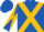Royal Blue, Gold Cross Sashes, Royal Blue And Gold Diabolo on Sleeves, Royal Blue Cap, Gold Hoops