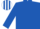 Royal blue, White and Black striped cap
