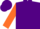 Purple, orange 'hh', orange sleeves