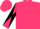 Cerise, black griffin emblem, black diagonal quarters on sleeves