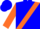 Blue, orange sash, blue 'c&g, orange sleeves