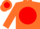 Orange, red disc