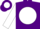 Purple, purple 'me' on white ball, white slvs