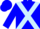 Blue, light blue cross sashes