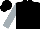 Black, black ball, silver sleeves