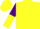 Yellow, purple spot, purple and yellow halved sleeves, yellow cap