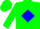 Green, blue diamond