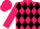 Vieux rose, black band of diamonds, vieux rose sleeves and cap