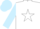 Teal, white star, light blue sleeves, teal cap