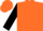 Orange, black spot and sleeves, orange cap