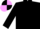 Black, lilac and crimson quartered cap
