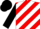 Red and white diagonal stripes, black sleeves and cap