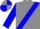 grey, blue sash, blue sleeves, blue cap, grey quarters