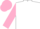White, black crossed sashes, pink sleeves and cap