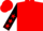 Red, black sleeves, red stars, cuffs and cap