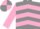 Grey, pink chevrons, pink sleeves, quartered cap