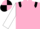 pink, black epaulettes, white sleeves, pink and black quartered cap