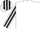 White, white & black striped sleeves, striped cap