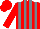 Crimson and silver grey stripes, crimson cap