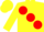 Yellow, red ball sash, yellow cap