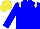 Blue, yellow epaulettes and cap