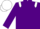 Purple, white epaulettes, purple sleeves, white cap