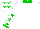 White, green collar, white sleeves, green stars and cuffs, white cap, green stars