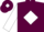Maroon, white diamond, white b, white s, white diamond sleeves