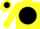 Yellow black ball on back