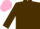 Dark brown, pink cap