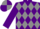 Purple and grey diamonds, quartered cap