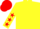 Yellow, yellow sleeves, red stars, red cap