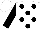 White, black spots and sleeves, white cap