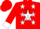 Red, black & white ja star, white stars, blk bars  & cuffs