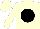 Cream, black spot, cream sleeves and cap