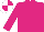 Kingfisher, cerise crossed sashes, quartered cap