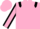 Dayglo pink, black epaulettes, dayglo pink sleeves, black seams, dayglo pink cap
