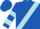 Royal blue, powder blue sash & bars on slvs