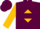 Maroon, maroon 's' on gold diamond, maroon hoop on gold sleeves, maroon cap