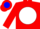 Red ,blue ''j'' in white ball