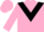 Shocking pink, black chevron, shocking pink sleeves, black armbands and cuffs, shocking pink cap, black peak