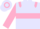 Lavender, pink epaulets, pink hoop on sleeves