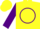 Yellow, purple circle and 'sg', purple slvs
