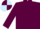 Maroon, light blue and maroon quartered cap