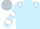 Light blue, white epaulets, hooped sleeves, check cap