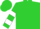 Lime green, white bars on sleeves
